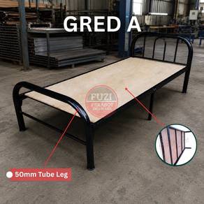 Katil Single Gred A Heavy Duty 6 Kaki