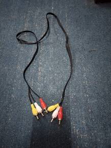 3 RCA AV Audio Video Cable Male to Male