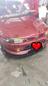 proton wira hood and se bumper 