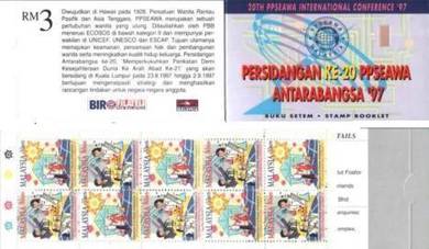 Stamp Booklet Toning PPSEAWA Msia 1997