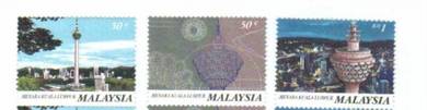 Mint Stamp Kuala Lumpur Tower Malaysia 1996