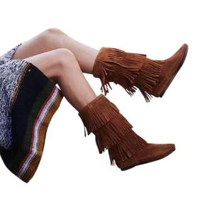 Minnetonka 3 Layer Fringe Boots Festival