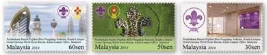 Mint Stamp World Scout Bureau Malaysia 2014