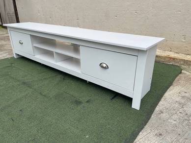 TV06W6 New *Almari TV 6' TV Cabinet TV Bench White