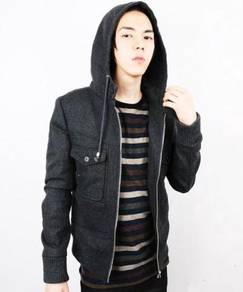 D.HOMME KOREAN ZiP-UP HOODIE THICK SWEATER JACKET