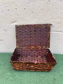 B755 Bakul Anyaman 33x23cm Retangular Basket