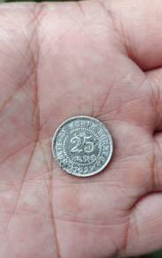 Antik british north borneo coin 25sen