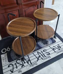 2 unit wooden side table