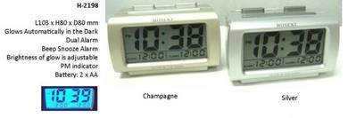 Digital Alarm Clock Auto Glows in the Dark