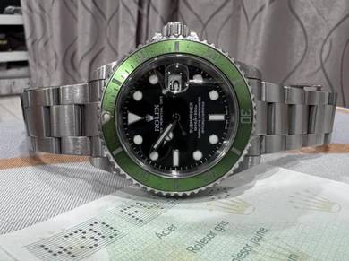 Rolex Submariner Kermit Ref 16610LV MK1 Fullset *1