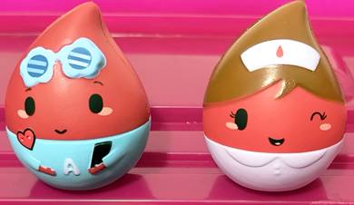 SQUESH STRESS BALL - Blood Drop Figurines- (2 PCS)