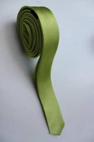 SLIM JT3 Apple Green Top Quality Solid Neck Tie