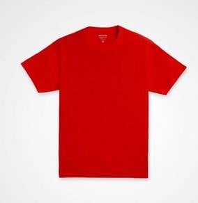 T-shirt microfibre short sleeve red