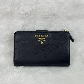 Authentic Prada Saffiano Leather Bifold Wallet