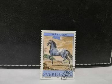1987 Sweden Stamp Horse Art Gripsholm Castle