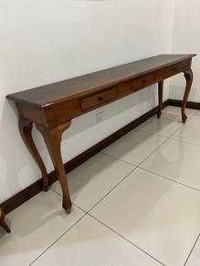 wood long console