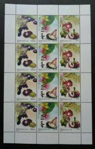 Mint Setenant Sheet Medicinal Plant 4 Msia 2018