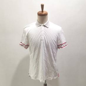 Givenchy White Cotton Pique Logo Tape Detail 