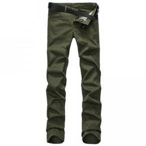 A0457 STYLiSTA ARMY GREEN MENS FORMAL CASUAL PANTS