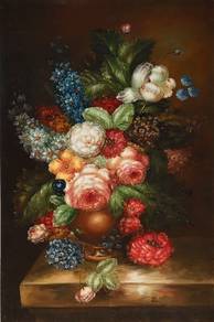 Vibrant Floral Still-Life Oil Painting I