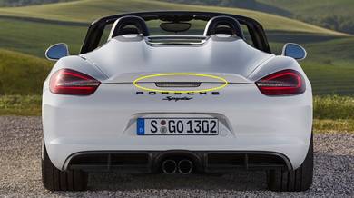 Porsche 981 reverse lamp Boxster rear foglight