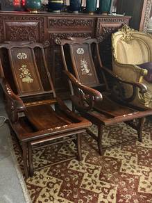 antique 1950 pair relaxing chairs