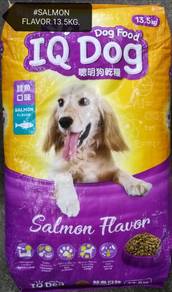IQ Dog Food Salmon 13.5kg Makanan Anjing Feed Ikan