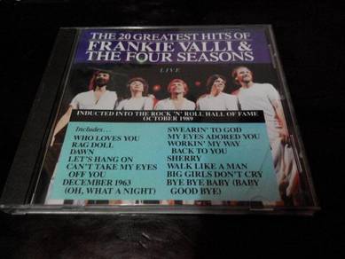 FRANKIE VALLI & THE FOUR SEASONS LIVE Cd