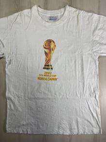 Vintage 2002 FIFA World Cup White Tee #EY Used