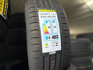 Tayar baru 215 45 17 Rotalla setula E RACE 2025