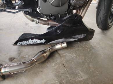 Muffler and Belly Pan Benelli TNT 600