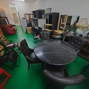 solid Marble meja makan 4 orang duduk 