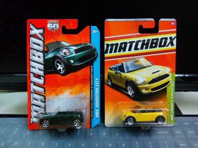Lot of 2 Matchbox 2010 Mini Cooper S Convertible