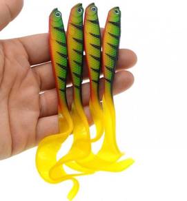 Samurai 侍魂 Soft Fish With 3D Curly Tail LURE