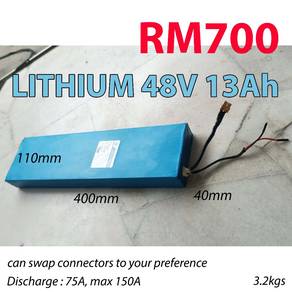 48V LITHIUM BATTERY electric bicycle scooter bike