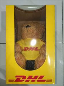 Rare Authentic DHL Courier Express Mascot Teddy