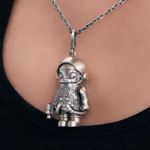 POPOP Space Molly Limited Edition Silver Necklace