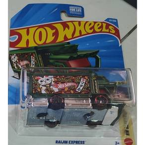 Hot Wheels Raijin Express Green - lucky cat