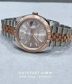 Rolex Datejust 41mm 126331 Rose Gold Sundust