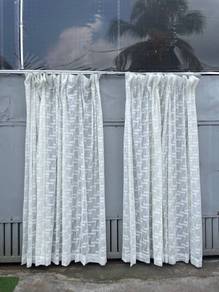 B943 Langsir Renda L.760xH.240cm Sheer Curtain
