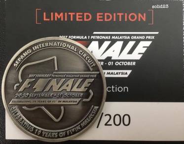 Sepang F1 2017 Finale Coin Limited Edition