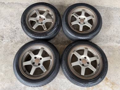 Rim te37 bronze 15 inch cutting japan blm flx city