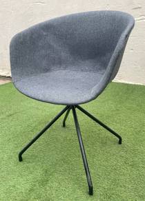 C042 Kerusi Bucket Chair Metal Leg DSIGNHAUS Grey