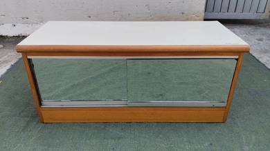 W63H Bangku Kasut Kayu 3 Feet Wooden Shoe Bench
