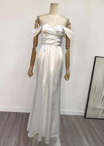 White prom evening dress gown RBP1600