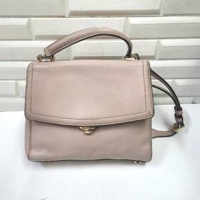 Michael Kors Pink Leather Ava Top Handle Bag