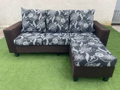 YF09L Kerusi 6 Feet 3 Seater L Shape Sofa Fabric