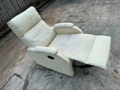 Leather Lounge Recliner Armchair Lazy Chair Single