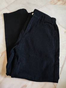 Seluar Jeans slack hitam casual