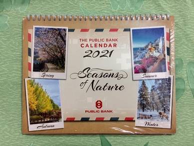 2021 Public Bank Table Top Calendar (Sealed)